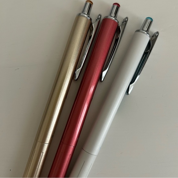 Sarasa Pen Barrels in Rose Pink, Gold and White - Picture 5 of 7